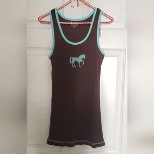 Horse print tank top